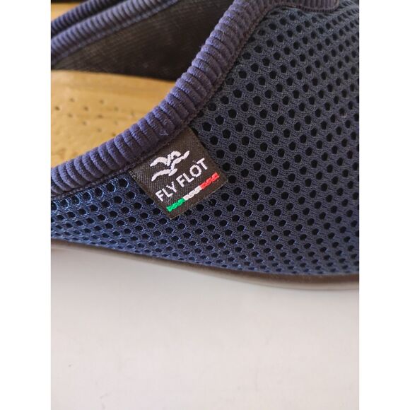 Womens Fly Flot Shoes Sandal Slide Mule Size 9 EU 41 Navy Mesh Made in Italy - Picture 5 of 6